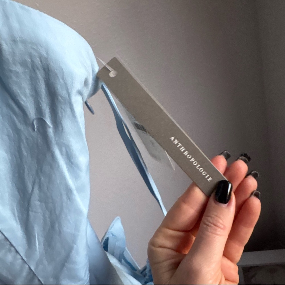 NWT Anthropologie Maeve Strapless Ruffle Mini Dress Sz MP - Picture 6 of 13